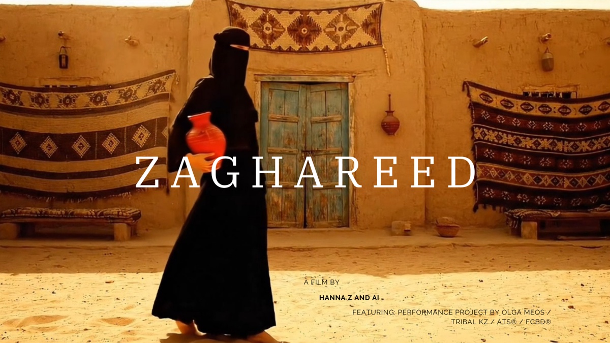 ZAGHAREED: human dance extended with generative AI